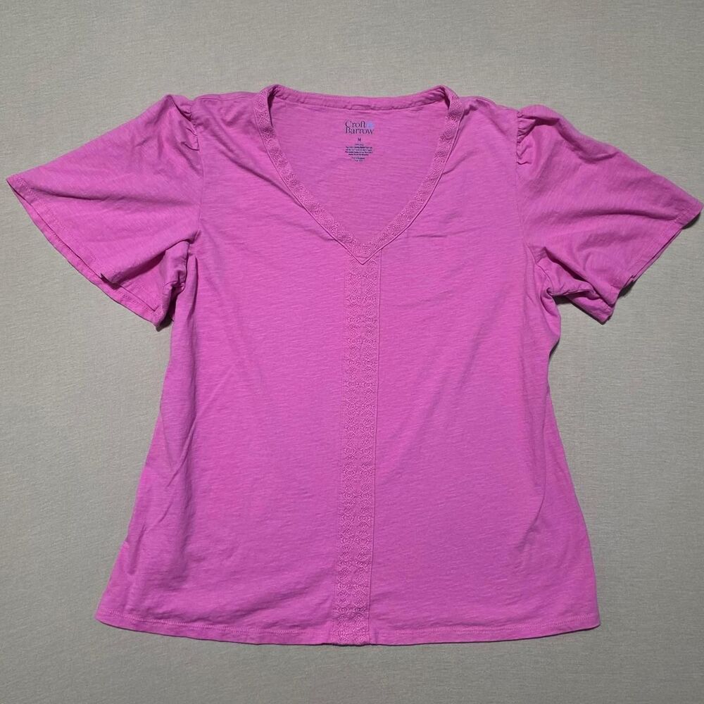 Croft & Barrow Women's Pink Blouse size medium